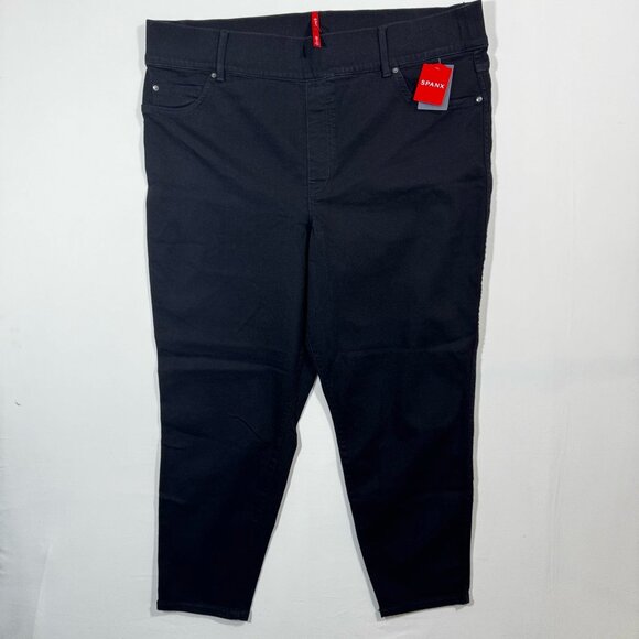 SPANX Women’s Ankle Skinny Jeans Black 3X Stretch Casual Everyday Comfy Fall NWT - Picture 3 of 10